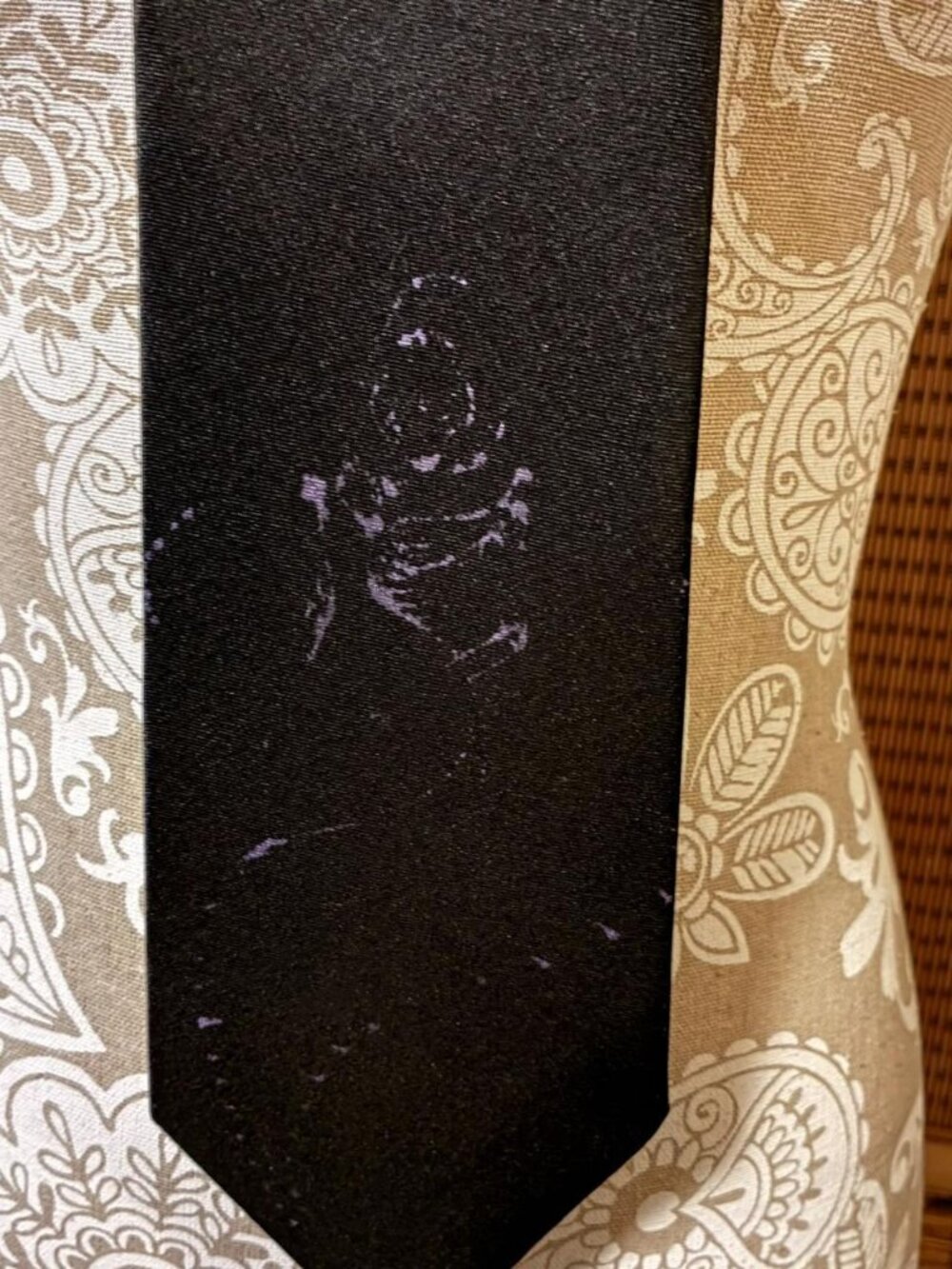 The Abyss upcycled tie